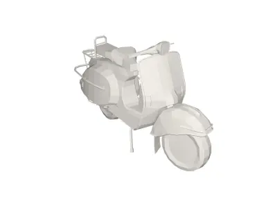 Scooter vespa Low-poly 3D model purchase
