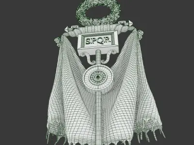 Roman Vexillum 3D model