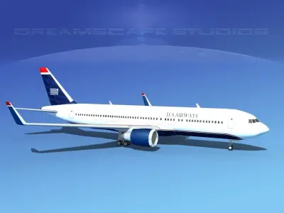 Boeing 767-300 US Air 3D model