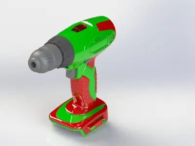 cordless hand drill 3D model