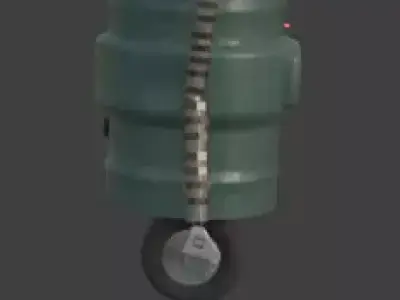 Sad Robot Low-poly 3D model