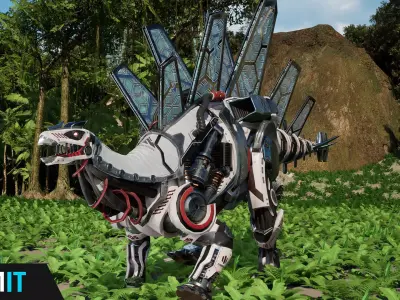 SciFi Dinosaur4 Low-poly 3D model