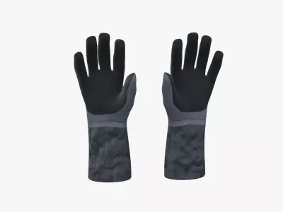 Heat resistance gloves 3D model