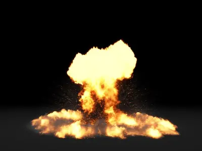 Super Realistic Explosion 3 - vdb animated 3D model