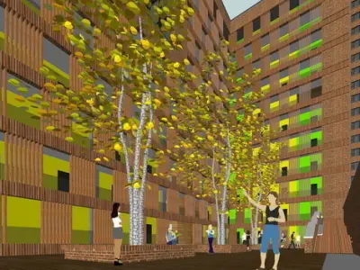 SU model of the office building of Building 3D model