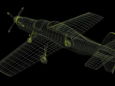 Dornier DO A 11 Low-poly 3D model