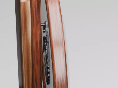 Pendulum Wall Clock 3D Model Quartz Clock Interior Decor Free 3D model