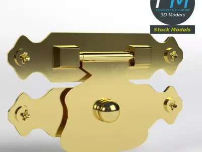 Small chest latch 3D model