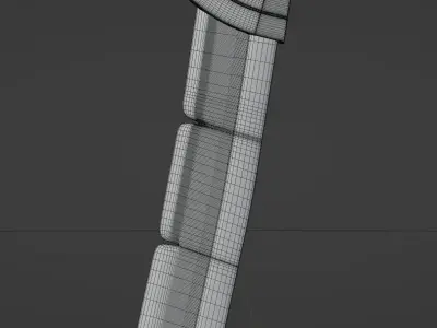 Stylized Steampunk Sword 3D model