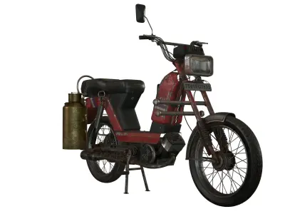 TVS XL Low Poly  Low-poly 3D model