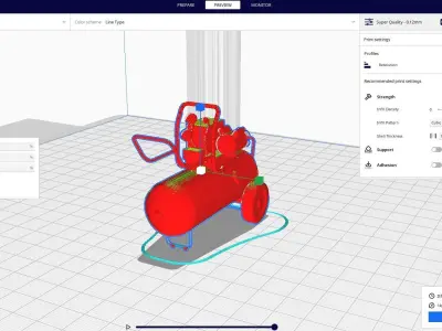 compressor 3D print model