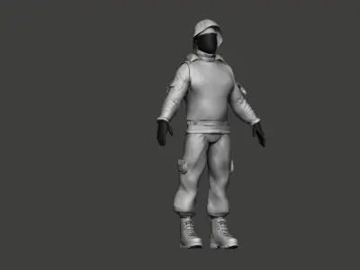 Army Soldier Outfit Cloths 3d 3D model