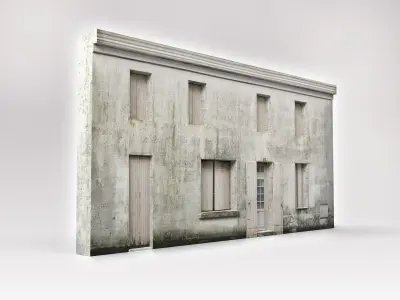 Old House - Building Realistic Asset Free low-poly 3D model