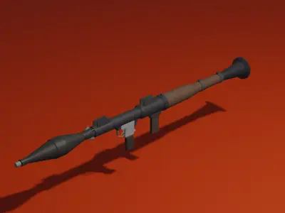 low poly RPG-7 Low-poly 3D model purchase