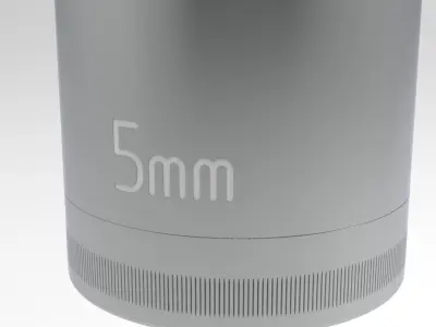 Deep Socket 5 mm 3D model