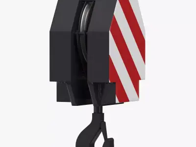 Liebherr LR Crane Hook Block 05 1 3D model