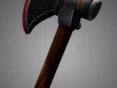 Retro Axe 3D model purchase