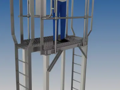 Platform Walkway 3D model