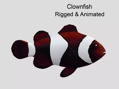 clownfish Low-poly 3D model purchase