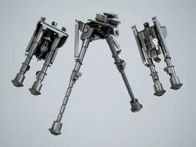 Bipod bipod Harris s BRM 6-9 Mount Low-poly 3D model