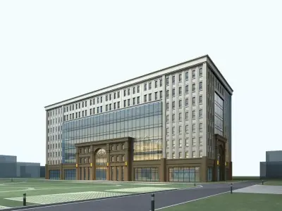 Hotel Building 3D model 81