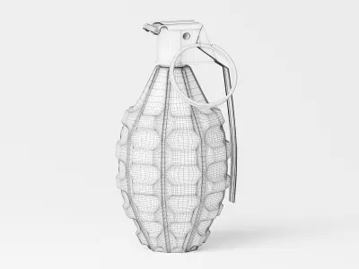 Hand Grenade 3D Model Low-poly 3D model