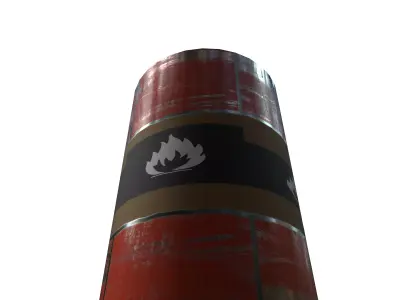 barrel Low-poly 3D model buy