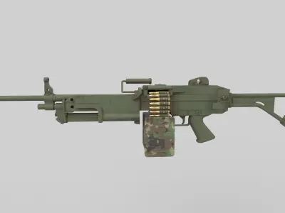 Machine gun  3D model