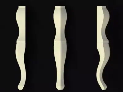 leg High quality 3d models for processing on a cnc machine  Free 3D model 7