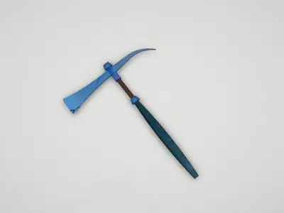 Game asset Stealthy Icebound Warriors Axe 3D model