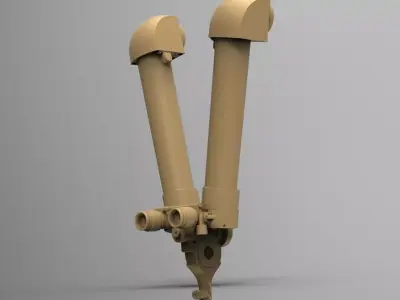 Scherenfernrohor  German scissor periscope World War 2   3D print model