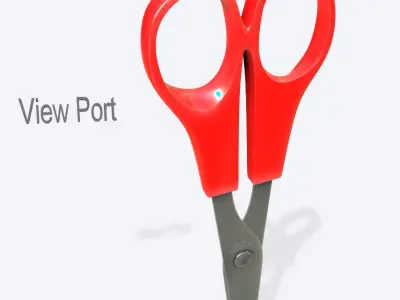 Scissors - PBR pair of Low-poly 3D model