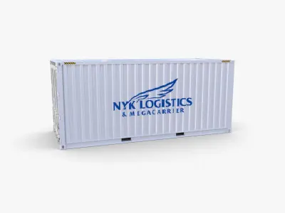 20ft Shipping Container NYK Logistics v2 3D model