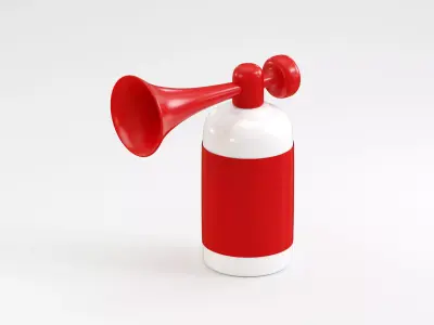 Air Horn Low-poly 3D model