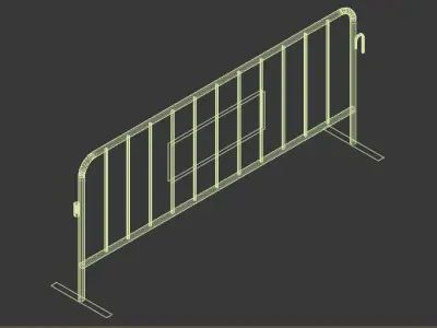 Construction Fence 3D model purchase