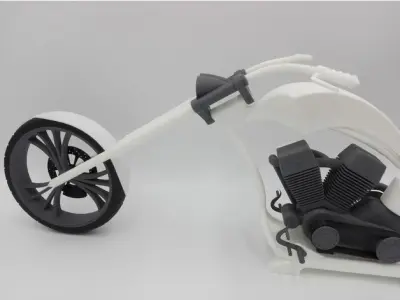 Chopper lowrider 3D print model