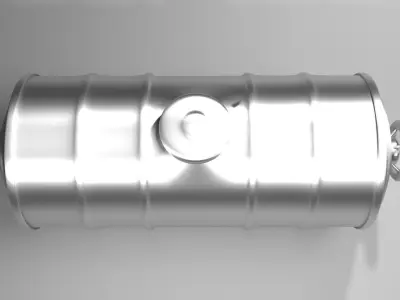 Steel Water Tank 5 3D model