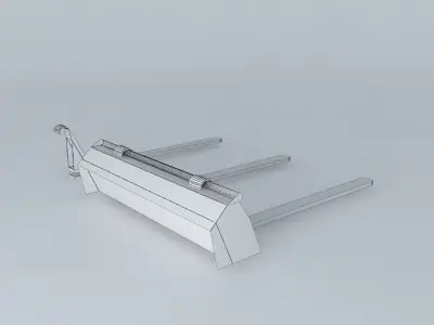 Tractor Bucket Tines Free 3D model