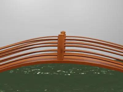 bridge across a pool Free 3D model