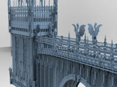 Dragon Cathedral Arch tower  3D model