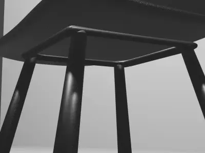 Simple Guest Chair Commercial Free 3D model