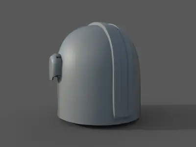 Armor Helmet Low-poly 3D model