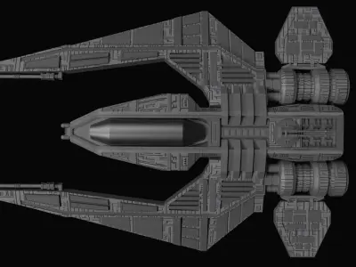 Spaceship Fighter 3D model purchase