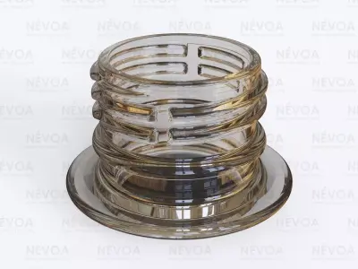 Neck finish - PCO 1815 - voluntary standard 28 mm CSD finish 3D model