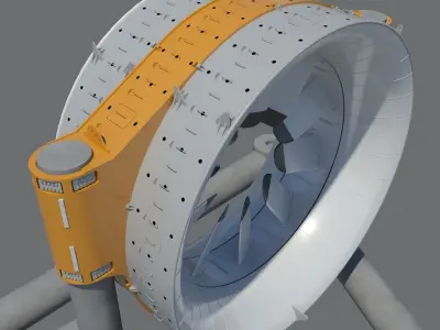 Marine Turbine 3D model