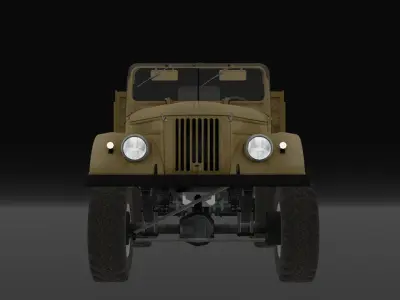jeep 3d model for unity  Low-poly 3D model