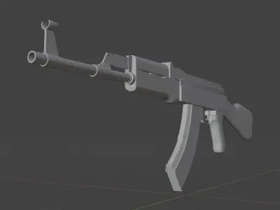 AK-47 ak - rifle Free low-poly 3D model buy