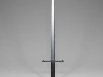 Irish Sword Low-poly 3D model
