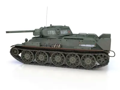 T-34-76 - Model 1942 - Soviet tank - The Brave 3D model