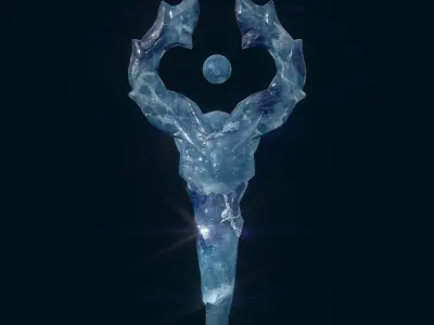 Staff 07 V2 Low-poly 3D model